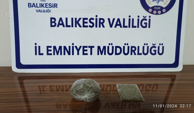 Gönen’de Uyuşturucu Operasyonu