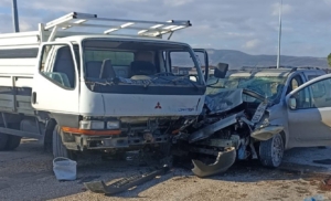 GÖNEN-MANYAS ÇEVRE YOLUNDA TRAFİK KAZASI: 1 KİŞİ YARALANDI