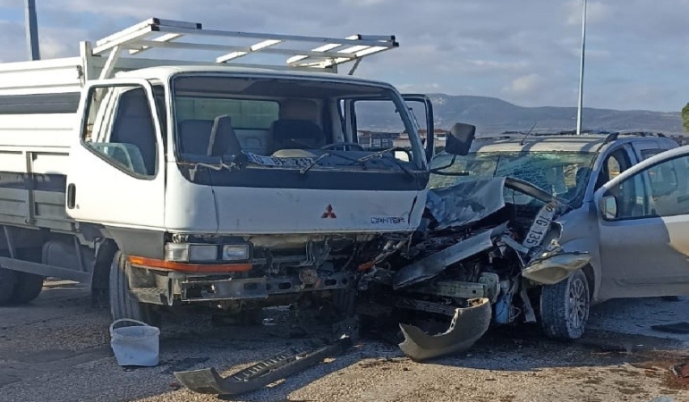 Gönen-Manyas çevre yolunda trafik kazası: 1 kişi yaralandı
