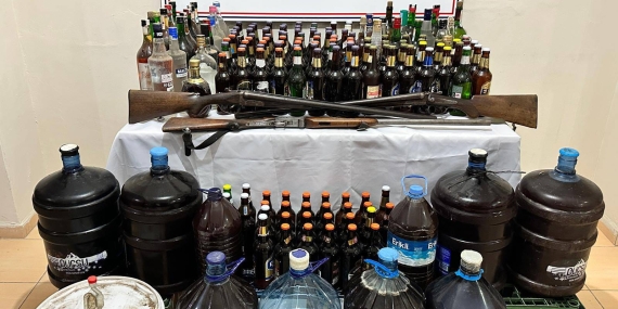 Gönen’de kaçak ve sahte alkol operasyonu: 3 Gözaltı