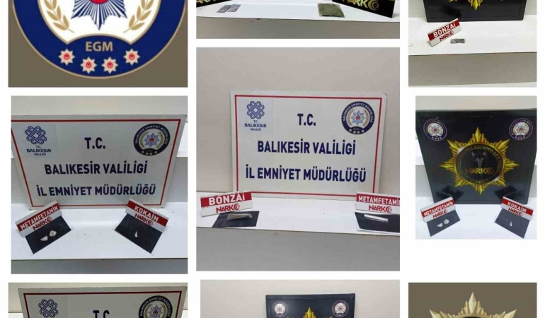 Balıkesir’de polisten 4 şüpheliye uyuşturucu operasyonu