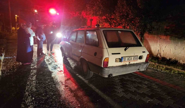 Gönen’de araç yangını