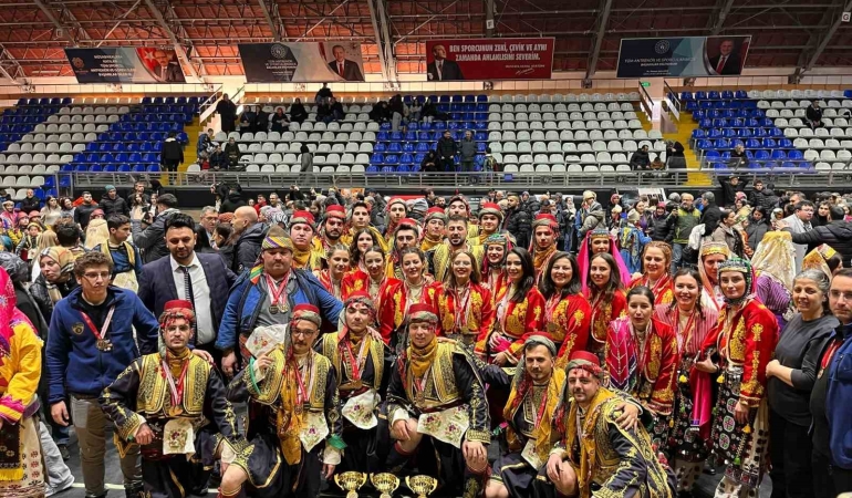 Çağdaş Spor Kulübü Halk Oyunları yarışmasında 3 dalda birinci oldu