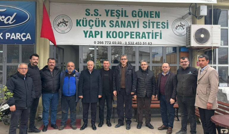 AK Parti Gönen İlçe Teşkilatından Küçük Sanayi Sitesi Kooperatifine Ziyaret