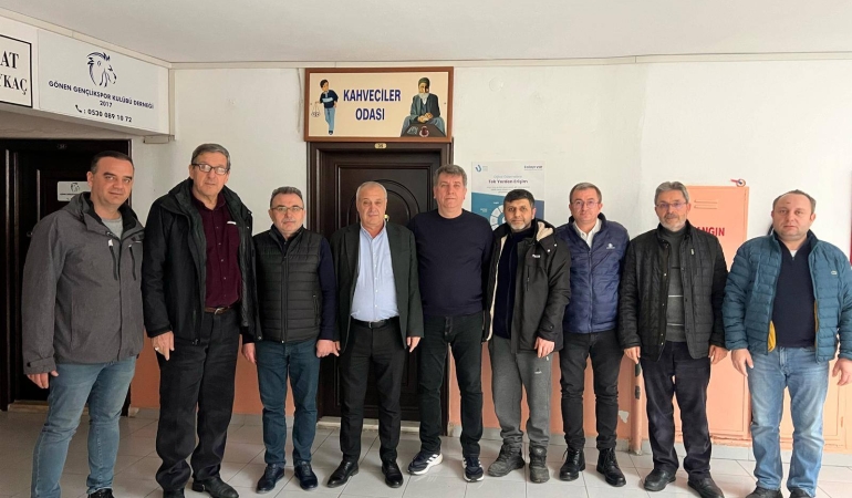 AK Parti Gönen İlçe Teşkilatından Kahveciler Odası’na Ziyaret