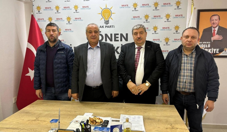 MÜSİAD Başkanı Mustafa Bağcı’dan AK Parti Gönen İlçe Teşkilatına Ziyaret