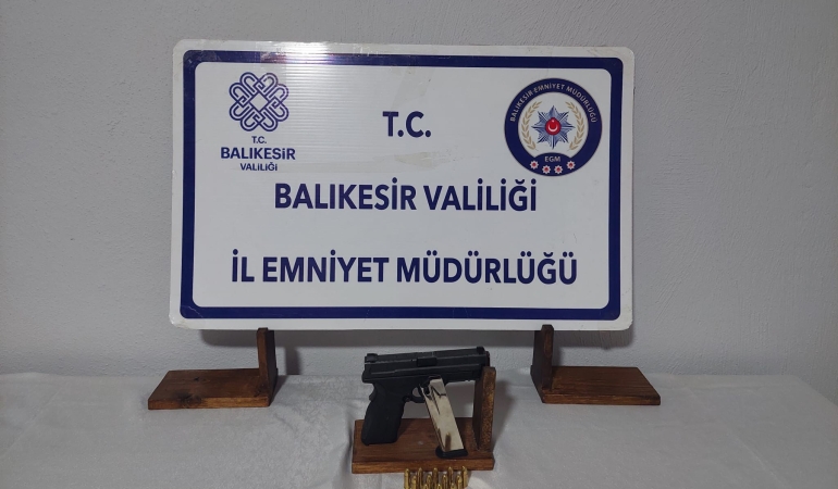 Gönen’de ruhsatsız silah operasyonu: Bir kişi yakalandı