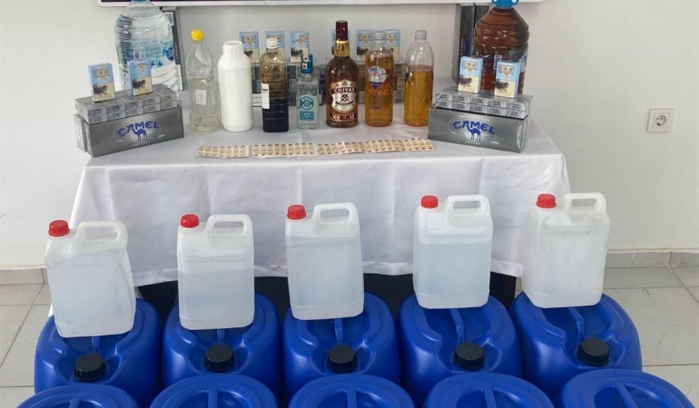Balıkesir’de kaçak alkol ve sigara operasyonu: 1 Şüpheli yakalandı