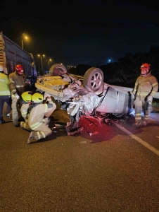 BANDIRMA-ÇANAKKALE KARAYOLUNDA TRAFİK KAZASI: 1 YARALI