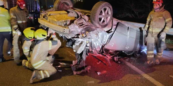 Bandırma-Çanakkale karayolunda trafik kazası: 1 yaralı