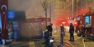 BALIKESİR’DE BÜFEDE ÇIKAN YANGIN KORKUTTU