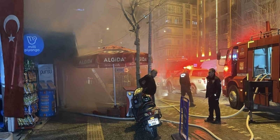 Balıkesir’de büfede çıkan yangın korkuttu