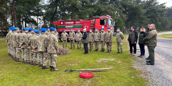 Komandolara orman yangınlarıyla mücadele eğitimi verildi