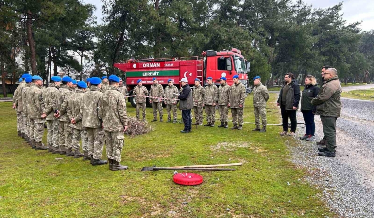 Komandolara orman yangınlarıyla mücadele eğitimi verildi