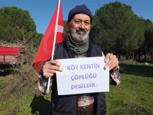 BALIKESİR'DE KÖYLÜLERİN KATI ATIK TESİSİNE TEPKİSİ