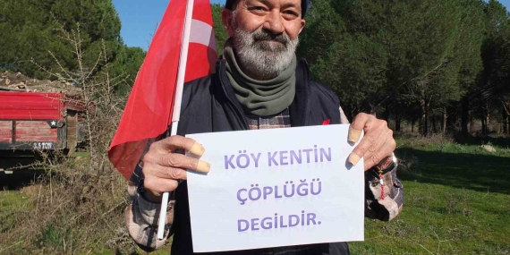 Balıkesir’de köylülerin katı atık tesisine tepkisi