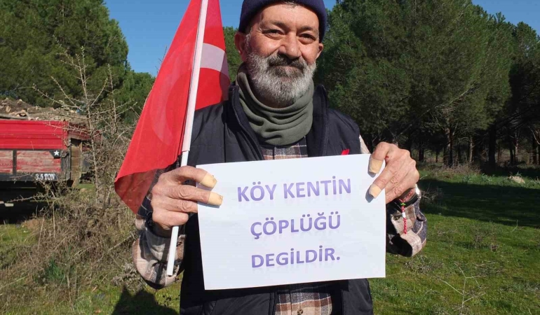 Balıkesir’de köylülerin katı atık tesisine tepkisi