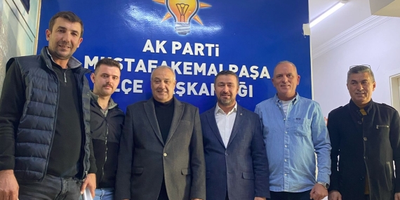 AK Parti Gönen İlçe Başkanı Zekeriyya Dağlı’dan Mustafakemalpaşa İlçe Başkanına Ziyaret