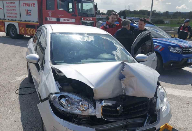 Balıkesir’de kaza: 1 yaralı