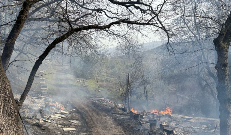Gönen’de orman yangını: Müdahale sürüyor