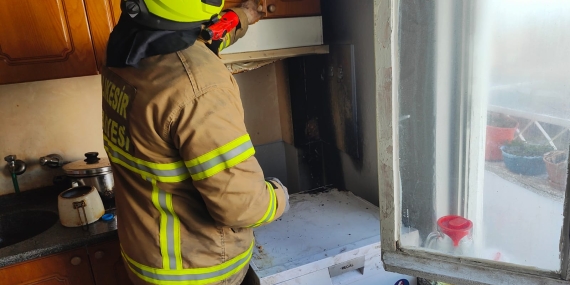 Susurluk’ta tüp yangını kontrol altına alındı