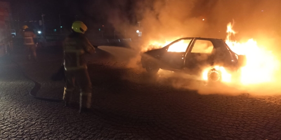 Susurluk’ta araç yangını korkuttu