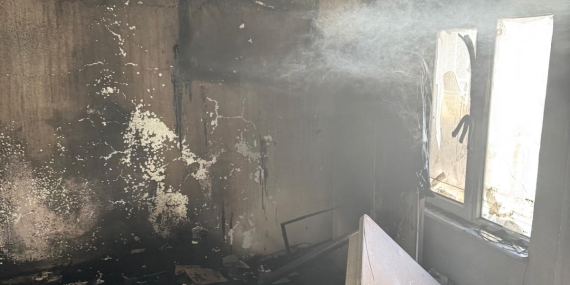 Bandırma’da itfaiye ekipleri alevlere müdahale etti