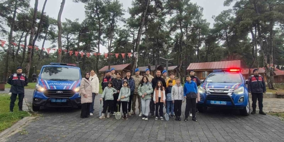 Jandarma şehit ve gazi yakını çocuklarını ağırladı