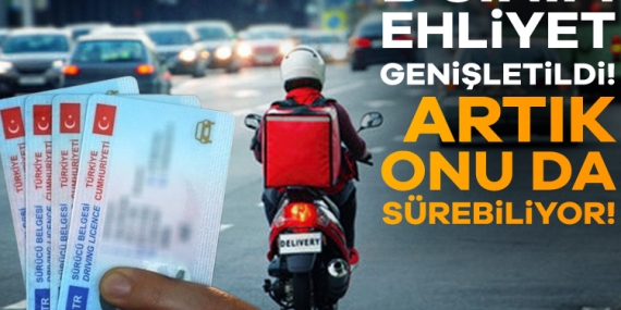 B sınıfı ehliyet genişletildi! Artık onu da sürebiliyor…