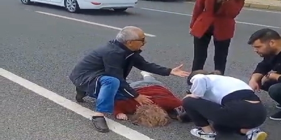 Balıkesir’de otomobilin çarptığı 92 yaşındaki kadın ağır yaralandı