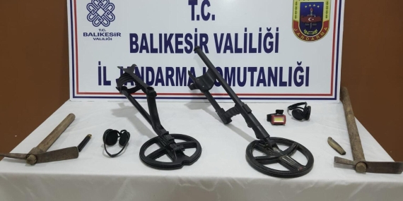 Susurluk’ta kaçak kazıya suçüstü