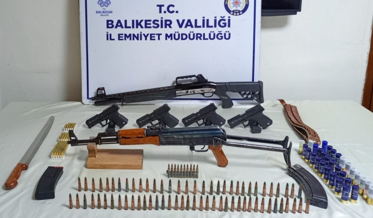 Balıkesir’de silah ve mühimmat operasyonu: 1 Kişi tutuklandı