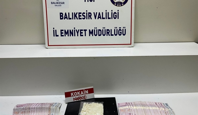 Balıkesir’de uyuşturucu operasyonunda 1 tutuklama