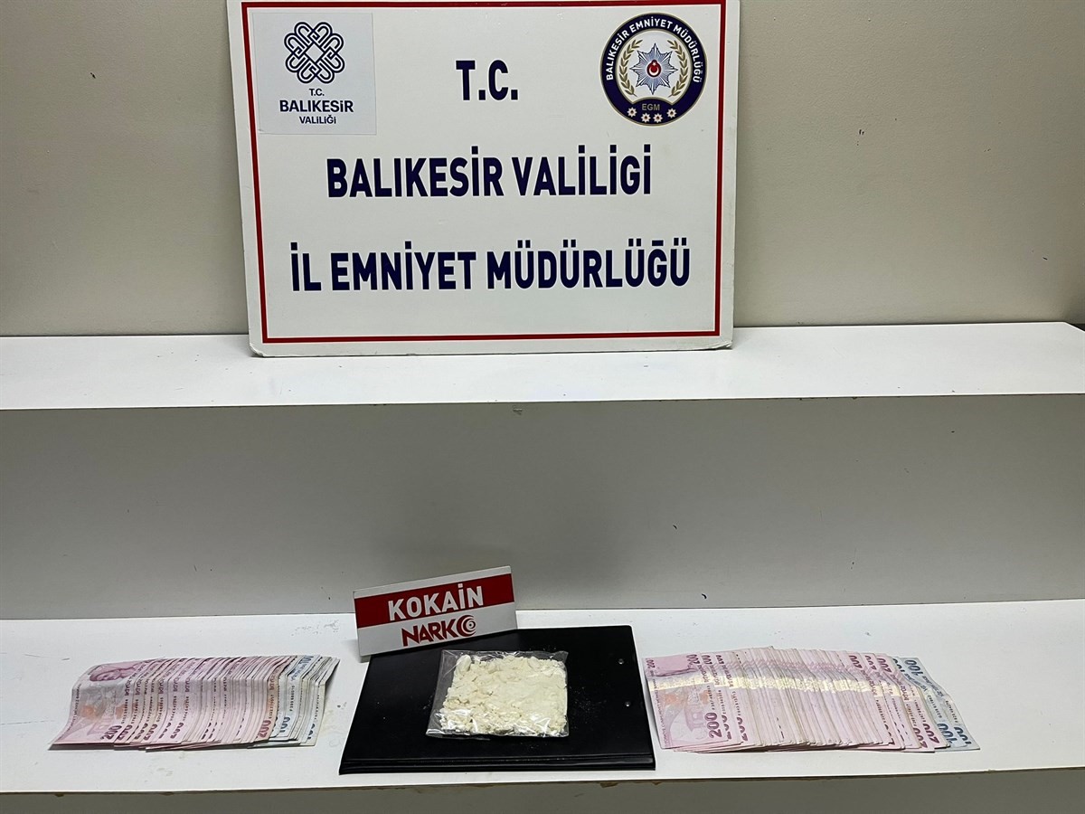 BALIKESİR'DE UYUŞTURUCU OPERASYONUNDA 1 TUTUKLAMA