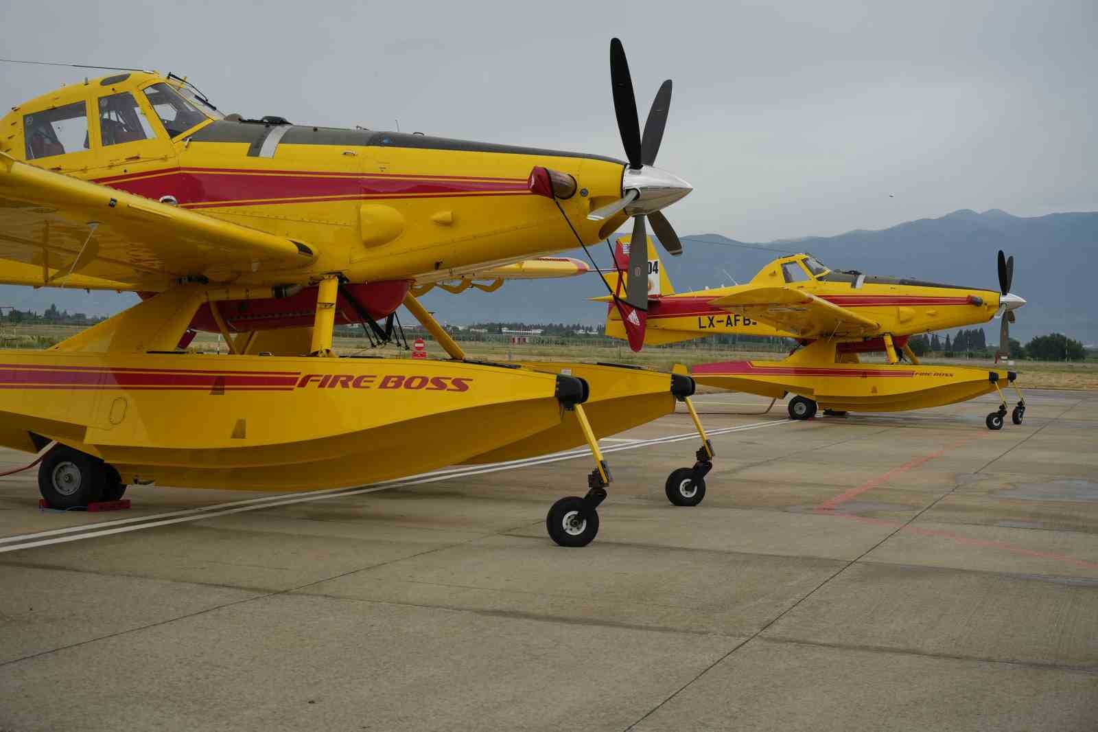 ORMAN YANGINLARIYLA MÜCADELEDE AMFİBİK UÇAKLAR GÖREVE BAŞLADI