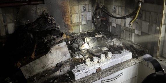 Balıkesir’de çıkan yangın kısa sürede söndürüldü