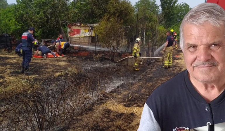 Balıkesir’de ot yangını sonucu bir kişi hayatını kaybetti