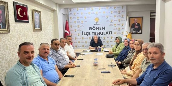Gönen İlçe Teşkilatı’nda Haftalık Olağan Yönetim Kurulu Toplantısı Gerçekleştirildi
