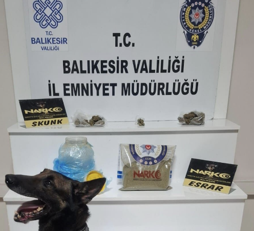 Balıkesir’de uyuşturucu operasyonu