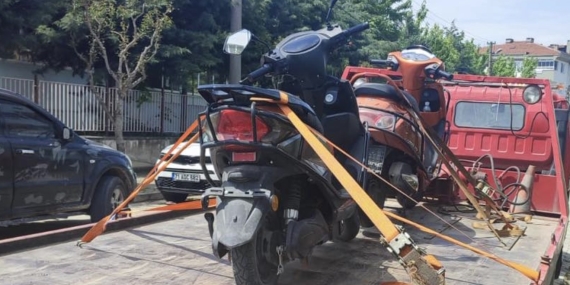 Gönen’de plakasız motosikletlere yönelik denetimler sıklaştırıldı
