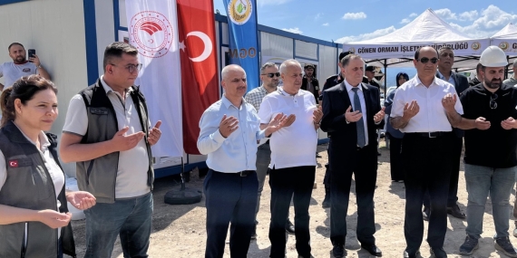 Zekeriyya Dağlı, Gönen Orman İşletme Müdürlüğü temel atma törenine katıldı