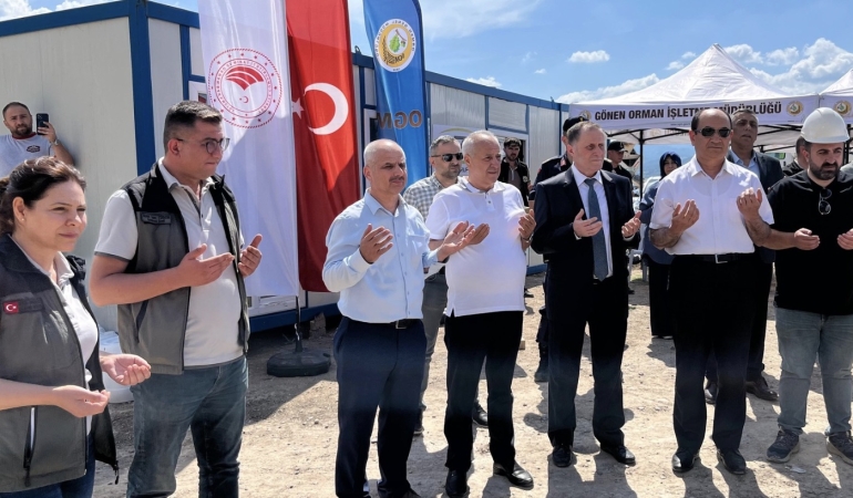 Zekeriyya Dağlı, Gönen Orman İşletme Müdürlüğü temel atma törenine katıldı