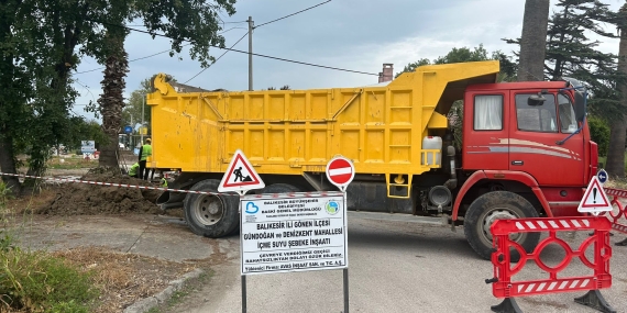 BASKİ Gönen’de halkı kesintisiz suya kavuşturuyor