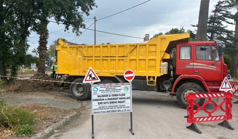 BASKİ Gönen’de halkı kesintisiz suya kavuşturuyor