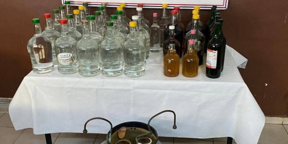 Jandarmadan kaçak alkol operasyonu