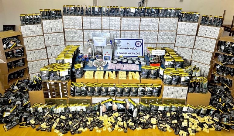 Gönen’de kaçak tütün operasyonu: 5 şüpheli gözaltında