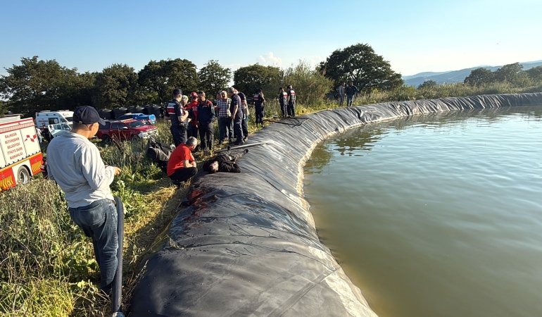 Susurluk’ta sulama göletinde erkek cesedi bulundu