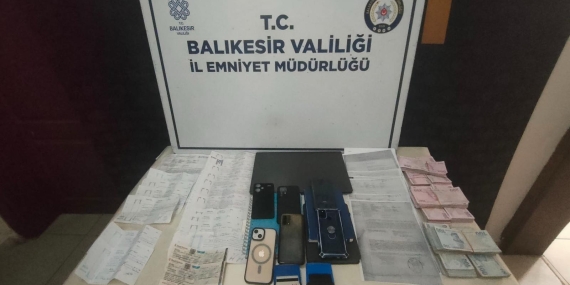 Bandırma ve Bursa’da tefecilik operasyonu: 7 şüpheli yakalandı