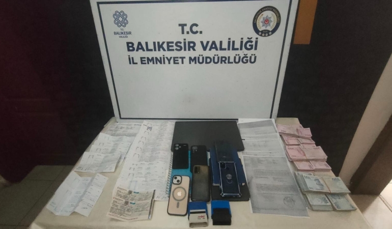 Bandırma ve Bursa’da tefecilik operasyonu: 7 şüpheli yakalandı