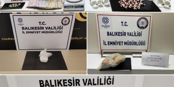 Balıkesir’de Uyuşturucu Operasyonları: 5 Tutuklama